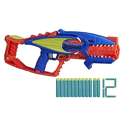 Nerf, Lançador DinoSquad Terrodak, Azul e Laranja
