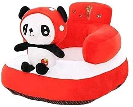 BESTIES Panda Shape Baby Soft Plush Cushion Baby Sofa Seat,Support Seat Or Rocking Chair For Babies & Kids 6-24 Months (Panda,Training Seat Sofa Chair), Multicolour