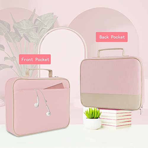 Awdk Large Bible Cover For Women, Bible Case With Handle And Zippered Pocket, Carrying Church Protective Bag With Bookmark And Book Fixing Straps, Gift For Women Men (Pink) #TOP2