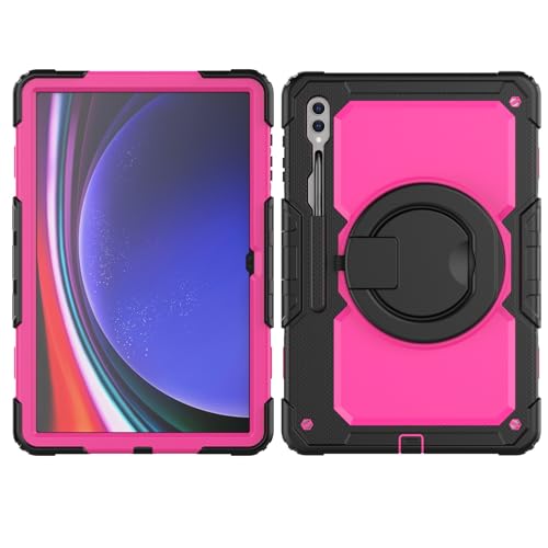 Coque Samsung Tab S10 Ultra 14.6 robuste avec poignée rotative et étui silicone antichoc