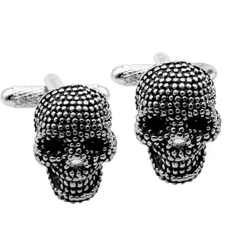 Personalized Skull Cufflinks for Men Cuff links Mens Gemelos Para Camisa De Hombre Unique Cufflinks 3D Designs for Men's Shirts and Dresses Halloween Gifts