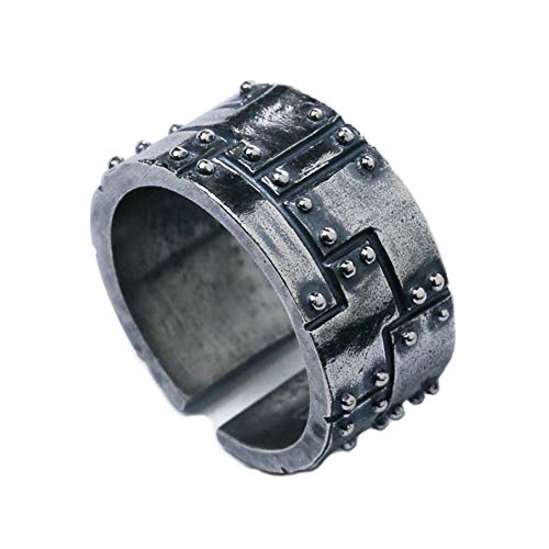 TIZIKJ 925 Sterling Zilver High Detail Tire Mecha Ring Heren Biker Punk Ring Maat 16-22
