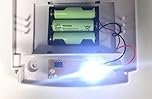 Blue Flasher LED PCB with Battery Box for Dummy Alarm Siren Security Bell Flash Box (Blue)