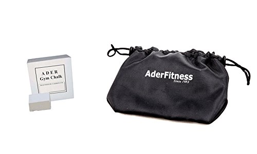 Ader Gym Chalk and Chalk Bag, Lifting Weight, Gymnastics and Workout. (2oz chalkx1 + Bag)