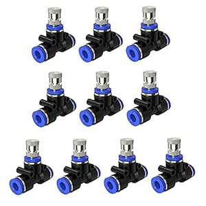 Odoukey Misting Nozzles Set 0.4mm Orifice Nozzles Mister Koelsysteem Accessoires voor 1/4 Inch Tubing 10 STKS