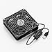 ELUTNEG 120MM Fan with 3 Speed Switch, 5v USB Fan Portable 1500 RPM USB Powered Cooling Fan Compatible for Tablet TV Receiver Router DVR Playstation Xbox Computer