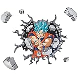Kids Wall Decals Peel and Stick Anime Poster Go-ku Wall Stickers for Dragonball's Room Wall Art Wall Girls Boys Bedroom Playroom Game Room Decor