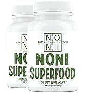 Healing Noni - 2-Pack 650mg 100ct - 100% Pure Organic Powder Capsules - All-Natural Unsweetened F...