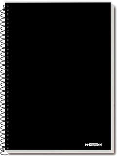 Caderno, Tamoio, Universitário, 1 Matéria, Capa Dura, Neutro Preto, Pontilhado, 96 Folhas, Unidade, 19445