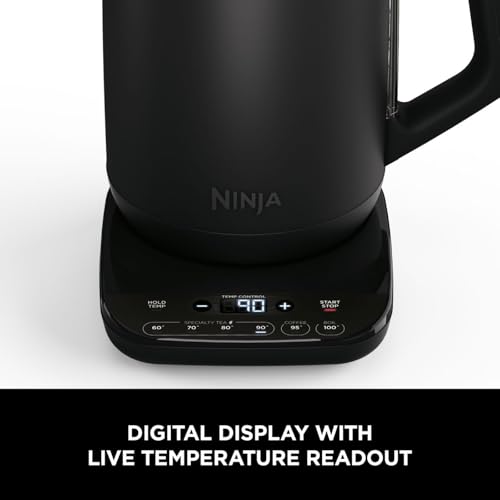 Ninja Perfect Temperature Kettle, 1.7L, LED Display, Easy to Use Kettle with Rapid Boil and Temperature Control & Hold, Black & Copper, KT200UKCP - Image 6