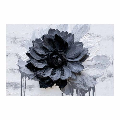Toile murale dahlias noirs pour habiller un mur vide sans effort