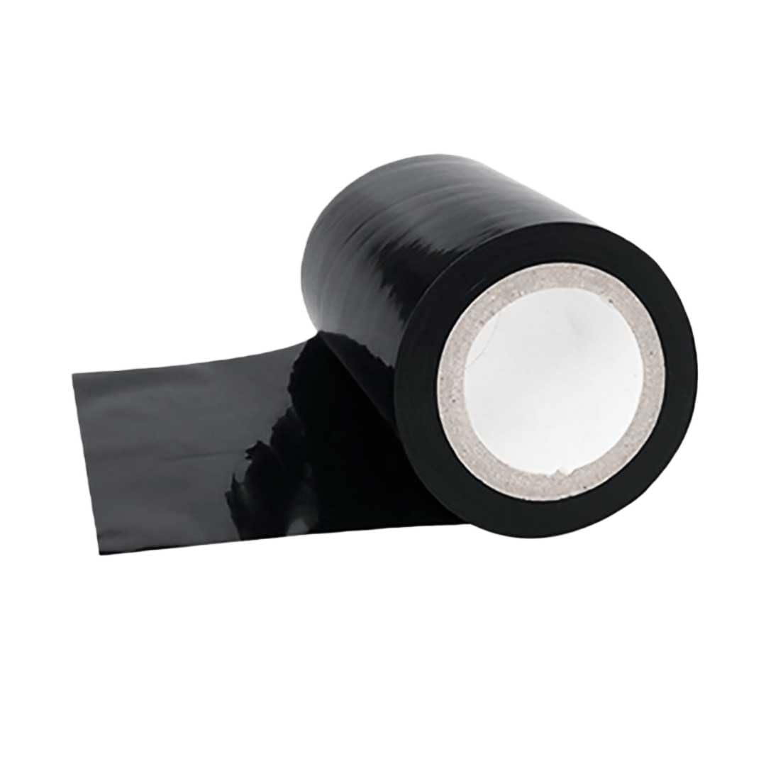 Cinta de película protectora de PE negra for aleación de aluminio, ascensores y acero inoxidable - Cinta de polietileno de alta viscosidad, 1 rollo(40cmx100mx0.1mm)