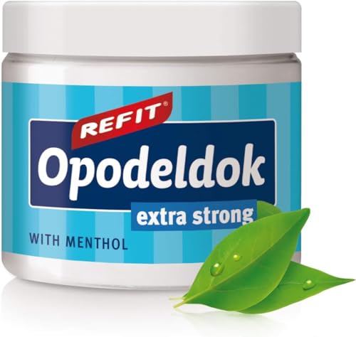 Refit Opodeldok Extra Strength 200ml | Gel Extra para el Dolor, combinación de hierbas probada, mentol refrescante, extractos de lavanda y romero, para espalda, músculos y articulaciones