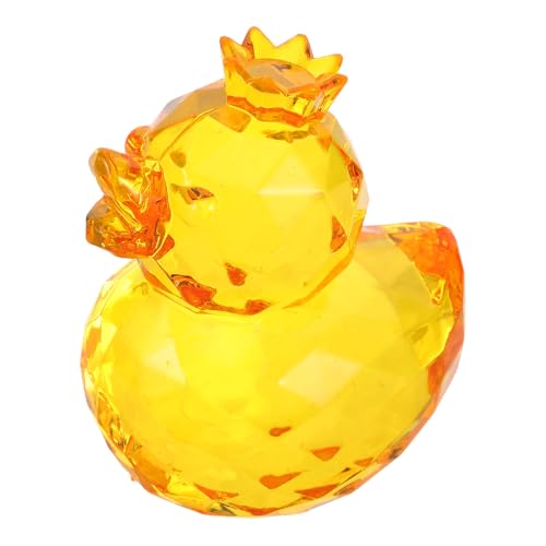 Gadpiparty Ornamento Acrilico a Forma di Anatra Grande Statuina di Anatra da Tavolo Leggera e Resistente Decorazione per Interni e Giardino Riflessi Luminosi Adatta a Soggiorno e Area