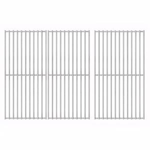 GFTIME 41.5 x 60.5cm Edelstahl Grillrost für Burnhard Fred Serie, für Taino Black 3+1, Platinum 3+1, Tepro 3661 gasgrill ersatzteile, Grillrost für Rösle Artiso G3, Royal Gourmet 3 Brenner, 3 Stück
