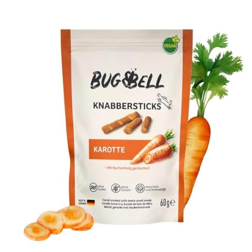 BugBell Softe Knabbersticks 60g für Hunde