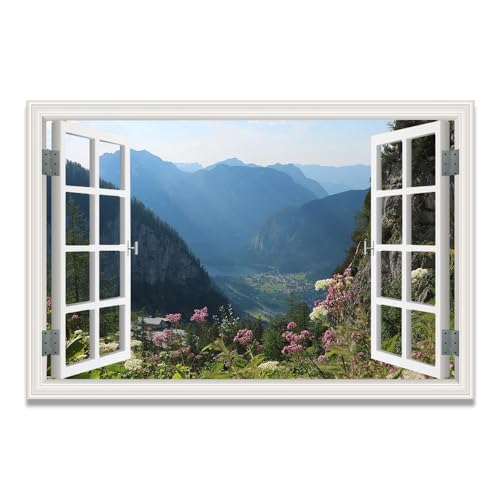 Tableau Fenêtre Trompe-l'Œil pour Illuminer une Pièce Sombre sans Fenêtre