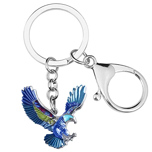 Porte-clés aigle en émail et alliage BONSNY, bijou de sac aux finitions soignées