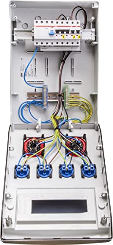VOTHA® Wandverteiler - verdrahtetWERSAU mit FI-Schalter Steckdose 230 V~ 4, CEE 16 A, 400 V~ 2, CEE 32 A, 400 V~ ohne, LS 16 A, 1-polig, C 2, LS 16 A, 3-polig, C 1, LS 32 A, 3-polig, C ohne