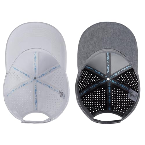 Image of UPF 50+ Performance Water Resistant Baseball Cap Lightweight Breathable Hat Golf Running Boat Hiking for Men Women