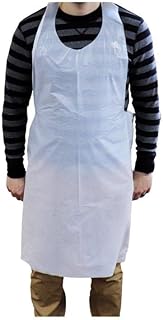 PackagingSuppliesByMail Disposable Apron, White, 28x46 Inches, 1000 Pack