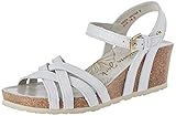 Panama Jack Vera Nacar, Sandalia con Pulsera Mujer, Blanco (
