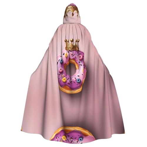 Manteau à capuche couronne et beignet pour adulte idéal en festival et cosplay