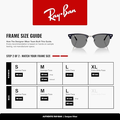 Image of Ray-Ban RB3016 Clubmaster Classic Square Sunglasses for Men for Women