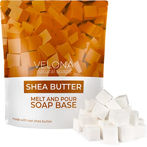 Velona 2 Lb - Shea Butter Soap Base Pre-Cut Cubes | Sls/Sles Free | Glycerin Melt And Pour | Natural Bars For The Best Result For Soap-Making