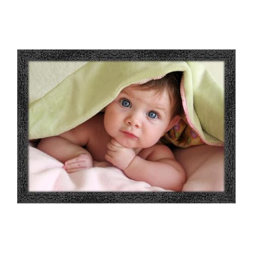 Image of Baby Photo Frame, Black, Sparkle Coated Lamination 6465 14 x 20 Inch
