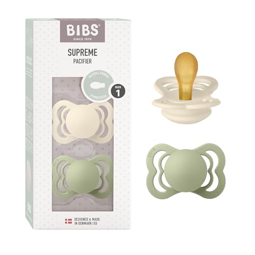 BIBS Supreme Schnuller 2er-Pack, BPA-frei, Symmetrischer Nippel....