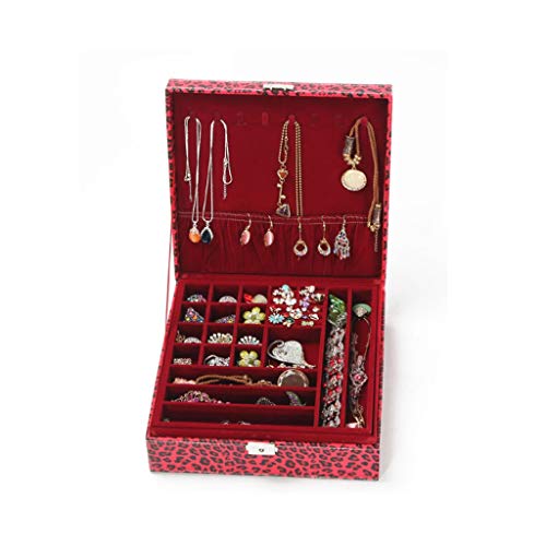 Boîte à bijoux en cuir élégante avec verrouillage pour protéger vos trésors