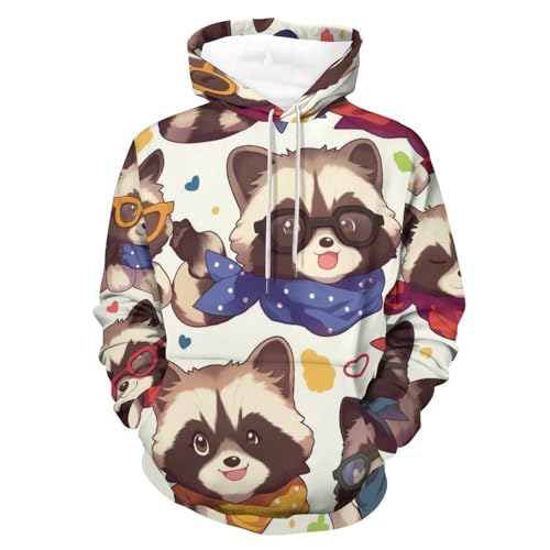 Hoodie raton laveur de dessin animé idéal pour vos journées cocooning