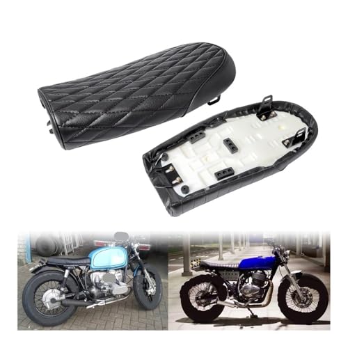 Asiento universal de motocicleta vintage con base reforzada para CB500 2