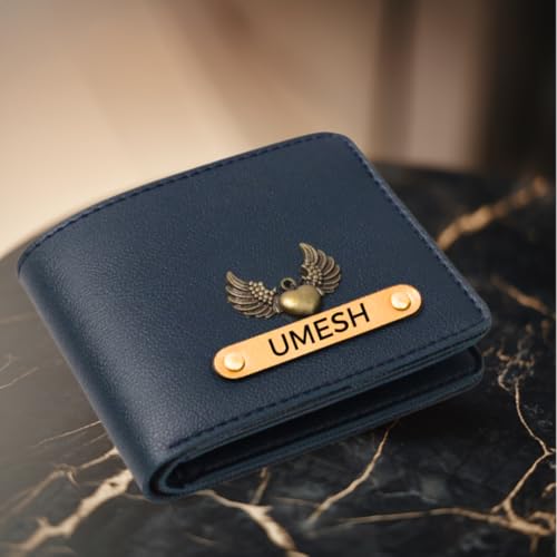 Image of ncgifts Men's Customized Wallet with Name and Charm I Purse for Men Wallet | Gift for Man | Customized Wallets for MenChristmas Gifts for Men Man | Secret Santa Gifts for Office Colleagues Staff