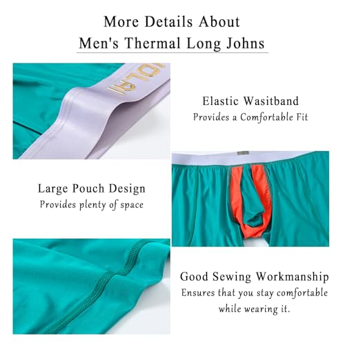 Mens Long Johns Thermal Underwear Bottom Cold Weather Base Layer for Men4