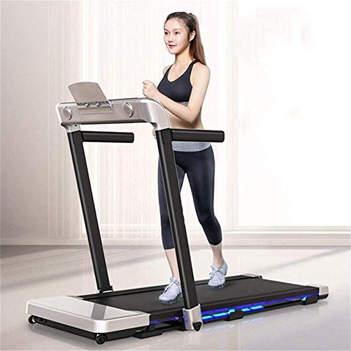 Compact foldable treadmill in use