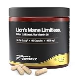 Lion's Mane Limitless – GOLD Innovation, Complément Lion's Mane 4000 mg avec Vitamine B6, ...