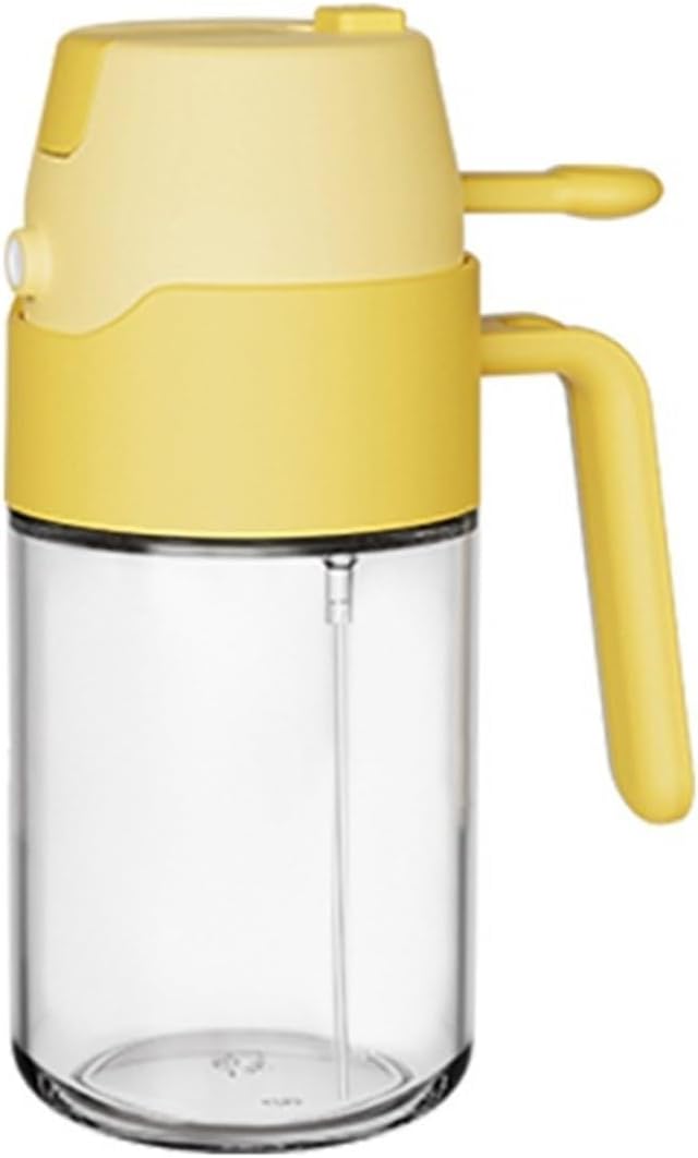 Oil Spray Bottle, Glass Oil Spray Bottle, Sprayer Mister, Continuous With Portion Control, For Cooking,for Salad Making, Baking(WHITE,550ml)