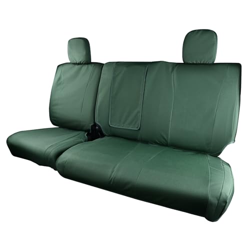 Image of Coverado Rear Bench Car Seat Covers, Waterproof Oxford Back Seat Cover for Car Seat Protector for Kids & Dogs, Compatible with 2015-2026 Ford F150 & 2017-2026 Ford F250 F350 F450, Green