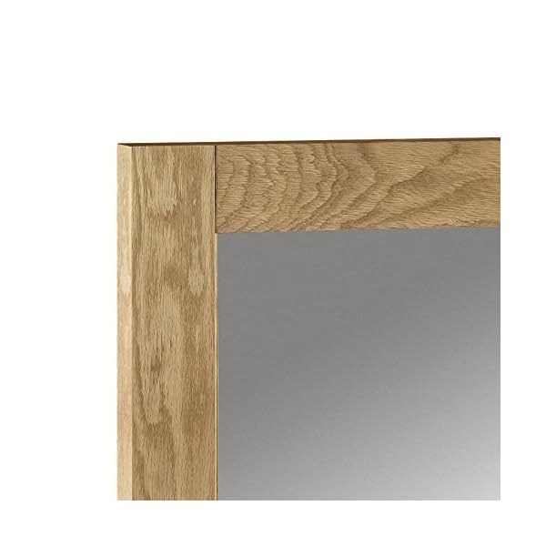 Julian Bowen Marlborough Wall Mirror, Oak - Image 3