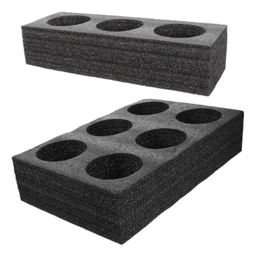 MAGICLULU 2pcs Multi Beverage Cup Holder Tray Foam Drink Carrier for Takeout Cups for Restaurants and Shops Collision Design for Safe Transport