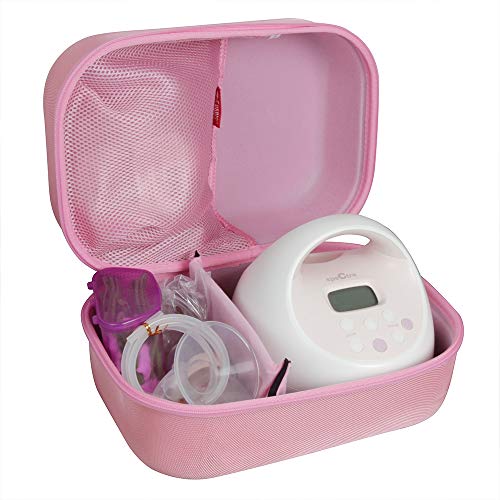 Image of Hermitshell Travel Case for Spectra Baby USA S1 Plus / S2 Plus Premier Electric Breast Pump (Pink)