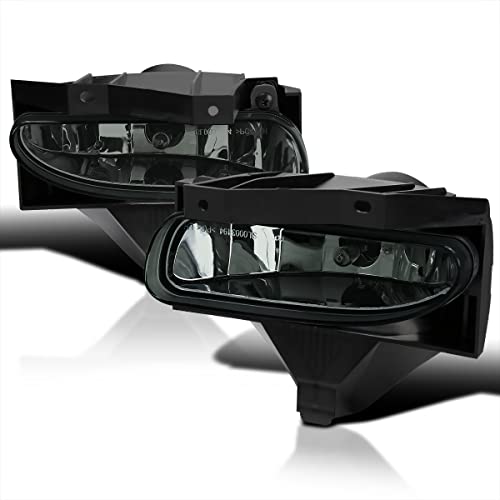 SPEC-D TUNING Smoke Lens Fog Lights + 899 Bulbs Included Compatible with Ford Mustang V6 Gt 1999-2004 L+R Pair Assembly