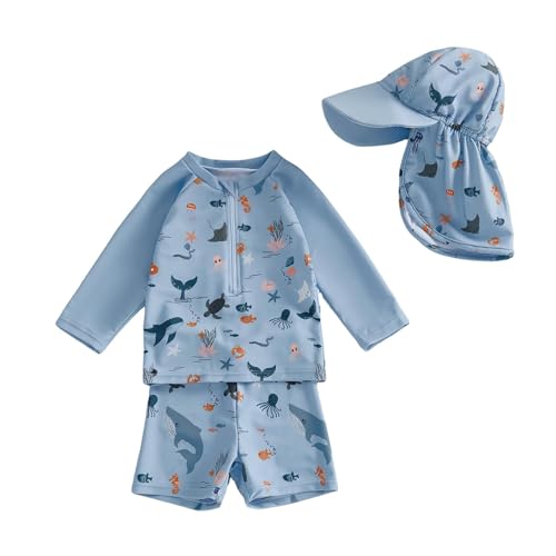 Protection solaire maximale avec ce maillot de bain bébé garçon Arena à séchage rapide