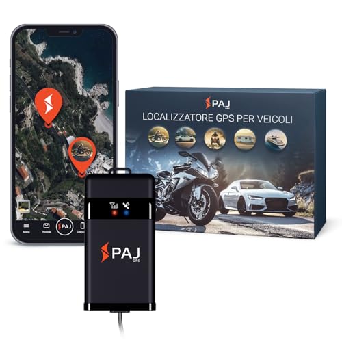 PAJ VEHICLE Finder 2.0, Localizzatore GPS per Moto, Auto e