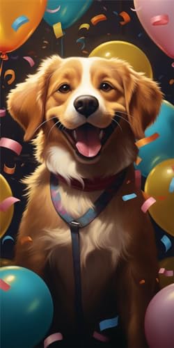 Diamond Painting chien mignon 5D XXL kit complet broderie diamant 80x160cm