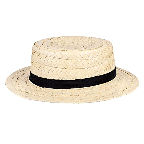 Boland Chapéu de canotier palhinha para adulto