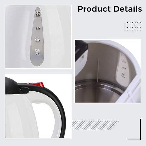 Hervidor portátil para auto 12V, 1000 ml, rápido y anti-derrame miniatura 4