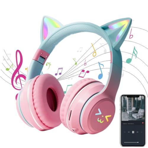 Casque de jeu avec oreilles de chat sans fil pour le streaming - 6